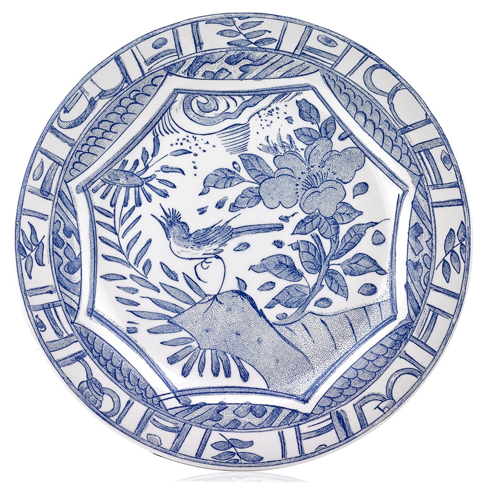Gien ジアン OiseauBleu オワゾブルー　プレート6枚セット Gien Oiseau Bleu
